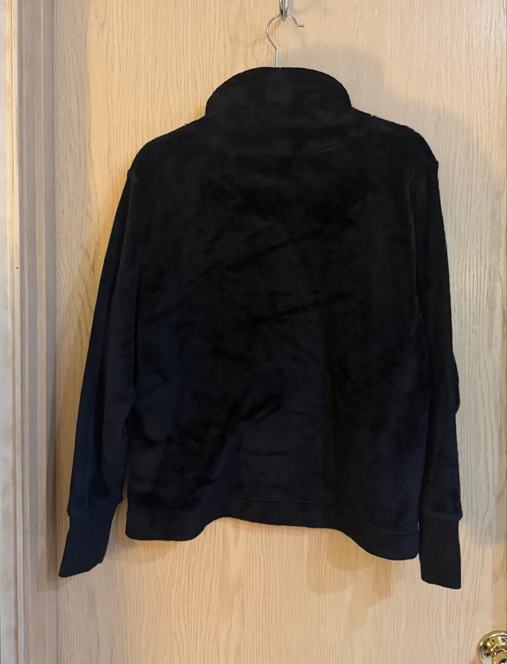 Athleta Double Cozy Karma Funnel Neck Pullover Medium Black